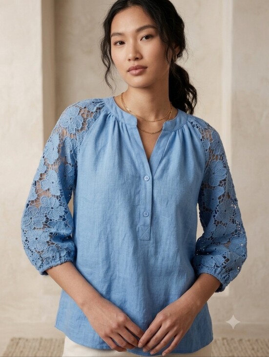 Umgee Tops - Umgee Chambray Tunic Top